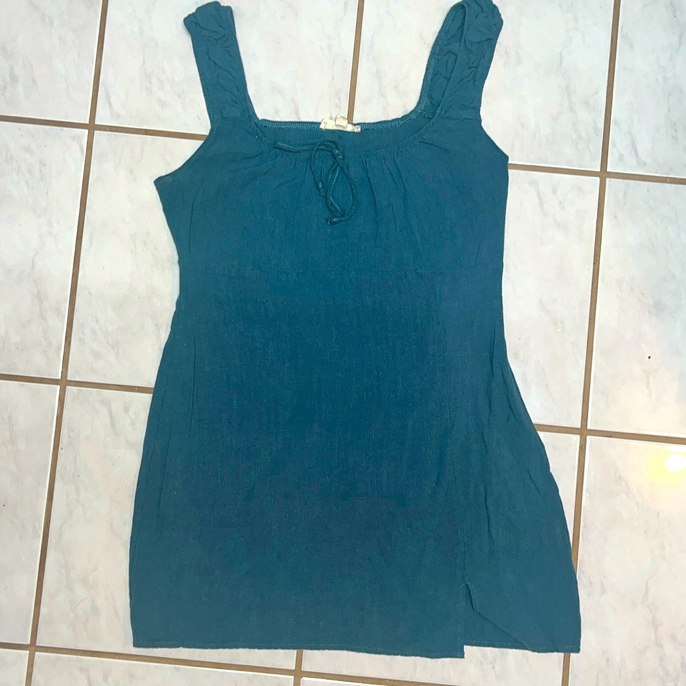 Like new blue fitted style dress